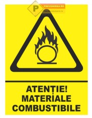 Indicatoare pentru materiale combustibile foto