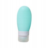 Recipient portabil din silicon elegant de voiaj, sticla de calatorie, flippy, potrivita pentru lotiune, sampon si alte lichide, anti-scurgere, cu posi