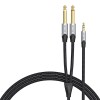 Cablu audio mini jack 3.5mm la 2x jack 6.35mm masculin Vention BARHK 8m