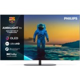 Televizor Philips AMBILIGHT tv OLED 77OLED820, 194 cm, Google TV, 4K Ultra HD, 144Hz, Clasa F (Model 2025)