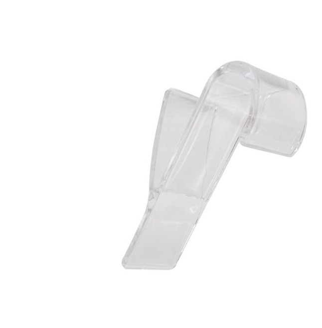Agatatoare / carlig pentru calorifer rotund de baie, plastic, 10 x 2.5 cm, transparent