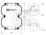 FEBI BILSTEIN 40271 Burduf, suspensie pneumatica