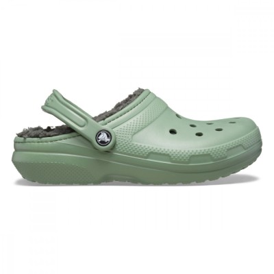 Saboti Crocs Classic Lined Clog Verde - Moss/Multi foto