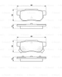 BOSCH 0 986 461 131 set placute frana,frana disc