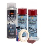 Kit complet reparatie si vopsire jante culoare Rosu Burgundy Metalizat, V2, AVEX