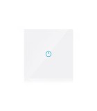 Intrerupator Smart SIMPLU din sticla cu Touch alb V-TAC