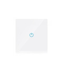Intrerupator Smart SIMPLU din sticla cu Touch alb V-TAC foto