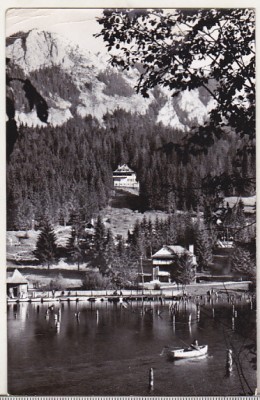 bnk cp Lacul Rosu - Vedere din statiune - circulata foto