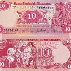 NICARAGUA 10 cordobas 1979 UNC!!!