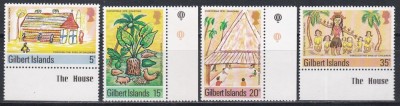 Gilbert 1976 - Crăciun - Desene de copii, MNH foto