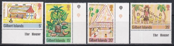 Gilbert 1976 - Crăciun - Desene de copii, MNH