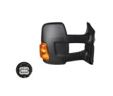 Oglinda usa exterioara Ford Transit/Tourneo, 01.2014-12.2019, partea Dreapta, ajustabil manual; textil; sticla convexa; geam cromat; cu semnalizator