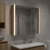 vidaXL Dulap cu oglindă pentru baie cu raft Pe perete Stejar artizanal 889262