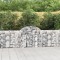 vidaXL Coșuri gabion arcuite 10 buc, 200x30x80/100cm, fier galvanizat 3146097