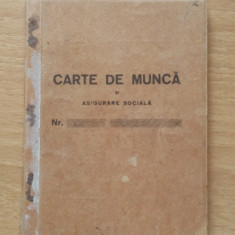 Carte de munca și Asigurari sociale 1946