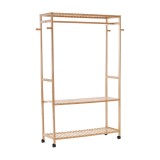Cumpara ieftin Organizator dulap bambus natural Melar 112.5x35x165 cm