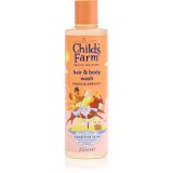Childs Farm Hair &amp; Body Wash Emulsie de curatare pentru corp și păr pentru copii Peach &amp; Apricot 250 ml