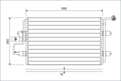 VALEO 817244 Condensator, climatizare foto