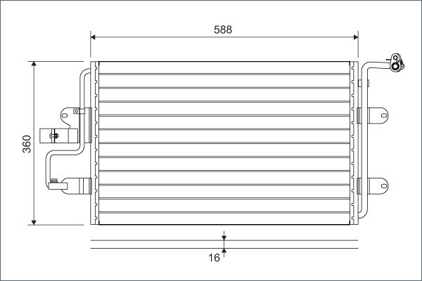 VALEO 817244 Condensator, climatizare