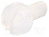 Surub M2, poliamida, lungime 5mm, cap rotund, pas filet 0.4, DREMEC - 8G201M2X05