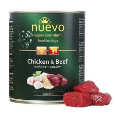 Conserva NUEVO DOG Junior Chicken &amp;amp;amp; Beef 800 g foto