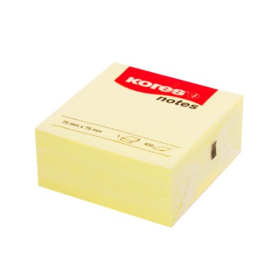 Notite Adezive Kores, 100 File, 75x75 mm, Galben Pal, Bloc Notes ...