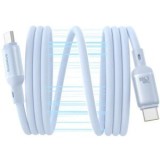 Cablu alimentare si date Baseus PicoGo Magnetic, pt smartphone, silicon lichid magnetic, USB Type-C la USB Type-C 240W, 1m, albastru