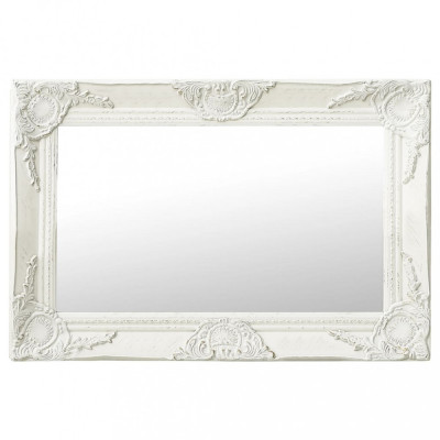 Gossi oglinda de perete in stil baroc, alb, 60 x 40 cm foto
