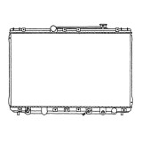 Radiator racire Toyota Camry, 06.1991-10.1996 Motorizare 2, 2 100kw Benzina, cutie M/A, tip Denso, diametru intrare/iesire 31/31mm, dimensiune 716x42