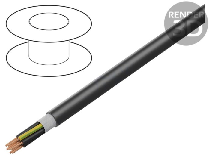 Cablu de control &Ouml;LFLEX&reg; FD 891 4G2,5mm2