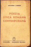 HST C1323 Poezia lirică rom&acirc;nă contemporană 1941 Ionescu