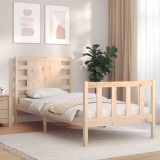 Cumpara ieftin Cadru de pat fără saltea, 90x200 cm, lemn masiv pin