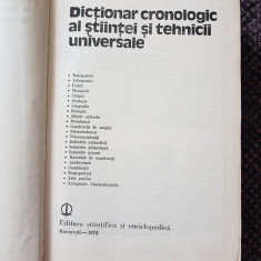 Dicționar cronologic al științei și tehnicii universale 1979