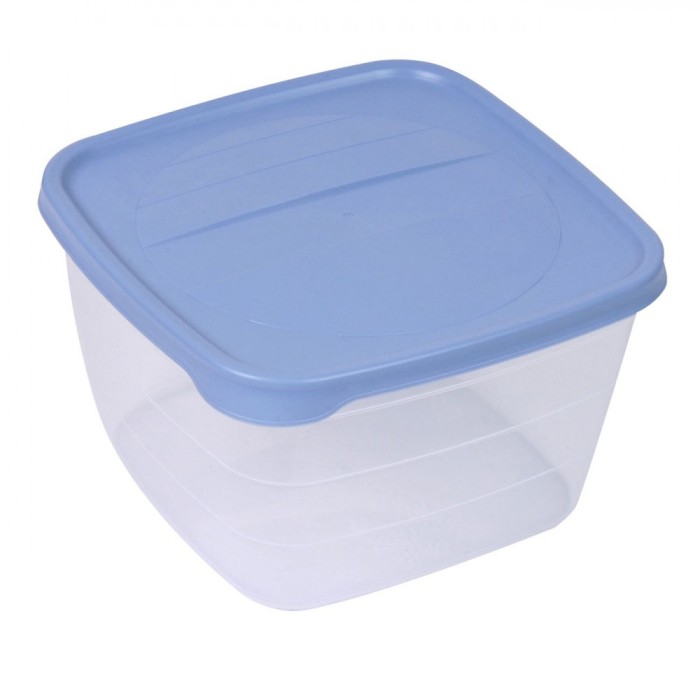 Recipient Alimente, Capacitate 4L, Capac Albastru, Compatibil Mașină de Spălat Vase și Cuptor Microunde
