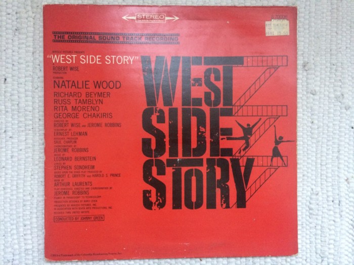 West Side Story Leonard Bernstein Original soundtrack recording vinyl disc VG+