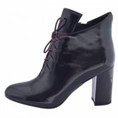 Botine dama, din piele naturala, Deska, 36343-30-N-33, bordo