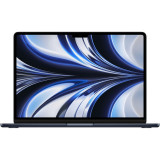 Laptop Apple MacBook Air 13, cu procesor Apple M2, 8 nuclee CPU si 8 nuclee GPU, 16GB, 256GB, Midnight, INT KB