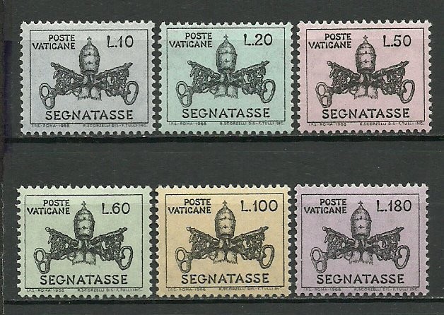 Vatican 1968 - porto, serie neuzata