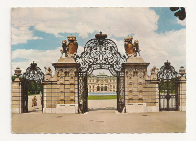 AT1 -Carte Postala-AUSTRIA-Viena, Gate from Belvedere Castle , circulata 1965 foto