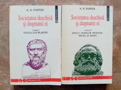 K. R. POPPER--SOCIETATEA DESCHISA SI DUSMANII EI. 2 volume