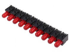 LED Ro?u 5mm 20mA 60? 4-10mcd foto