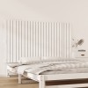 VidaXL Tăblie de pat pentru perete, alb, 159,5x3x90 cm, lemn masiv pin 824899