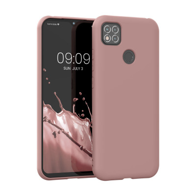 Husa Kwmobile pentru Xiaomi Redmi 9C, Silicon, Roz, 56565.193 foto