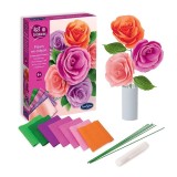 Kit creativ hartie creponata - Trandafiri