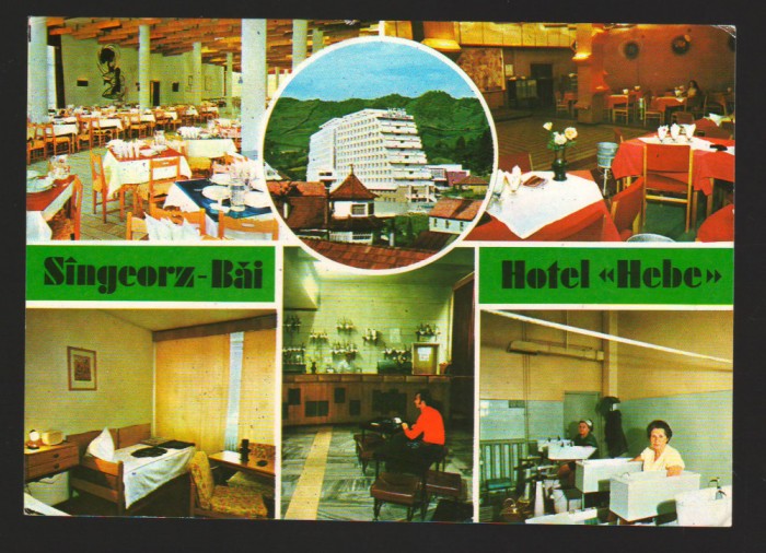 CPIB 17944 CARTE POSTALA - SANGEORZ BAI. MOZAIC, HOTEL &quot;HEBE&quot;