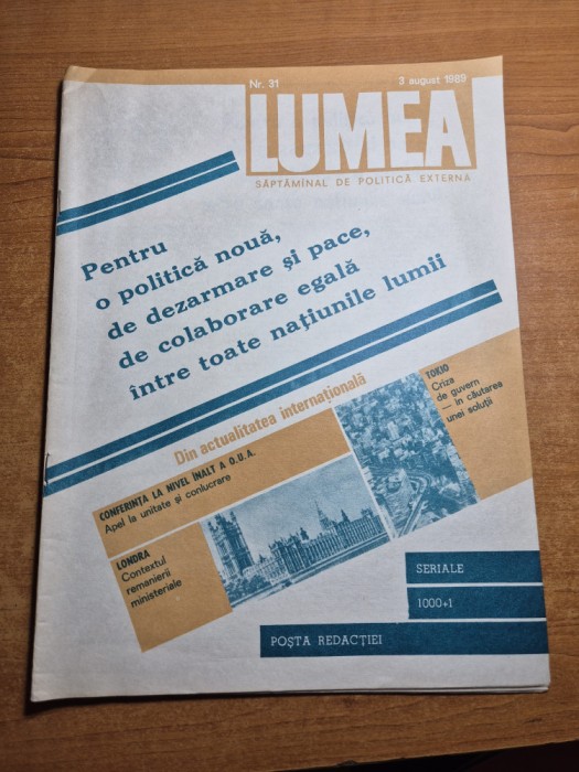 revista lumea 3 august 1989