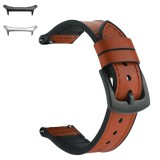 Curea piele, compatibila cu Samsung Galaxy Watch Ultra, Caramel Brown
