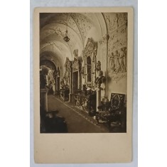 CASTELUL PELES , CORIDORUL DE LA PARTER , CARTE POSTALA , INTERBELICA