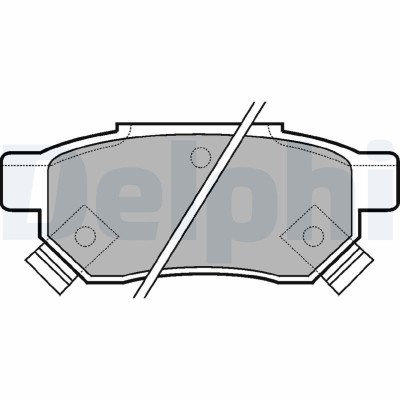 DELPHI LP625 set placute frana,frana disc foto