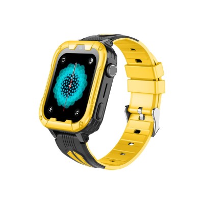 Ceas Smartwatch Pentru Copii Wonlex KT32 cu Functie Telefon, Localizare, Apel video, Camera foto, Magazin aplicatii, Galben foto